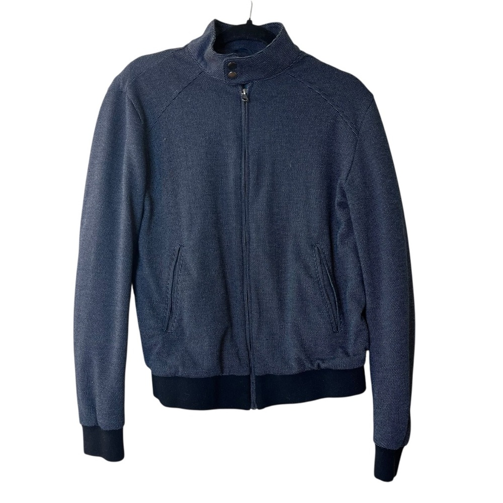 Banana Republic Navy Textured Bomber Jacket Sz S
